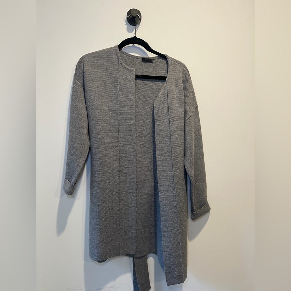 Joseph Light Gray Wool Cardigan